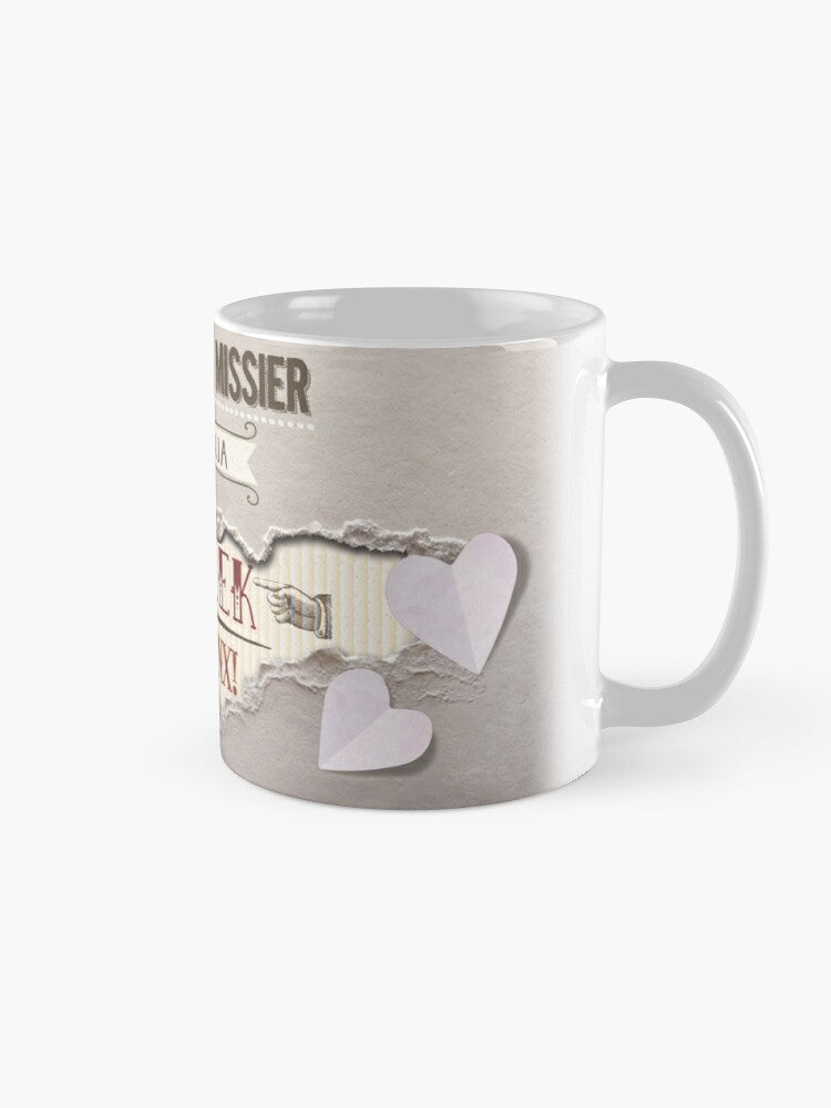 Mug for father on a background of thorn carton