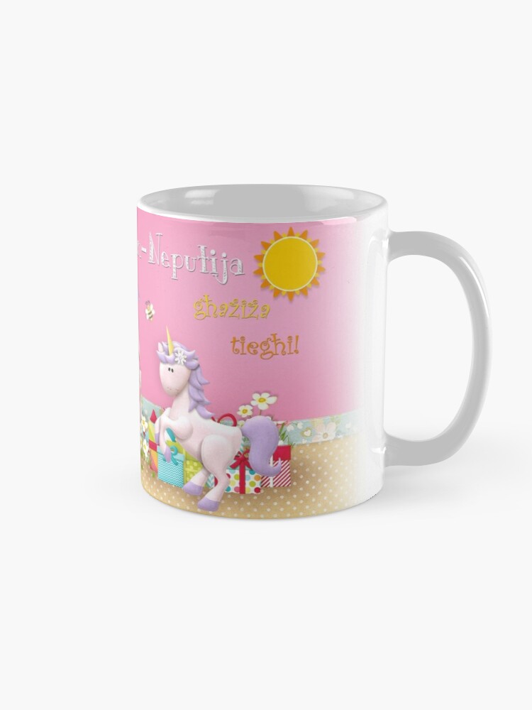 Mug for a young niece girl (with the castle and unicorn)