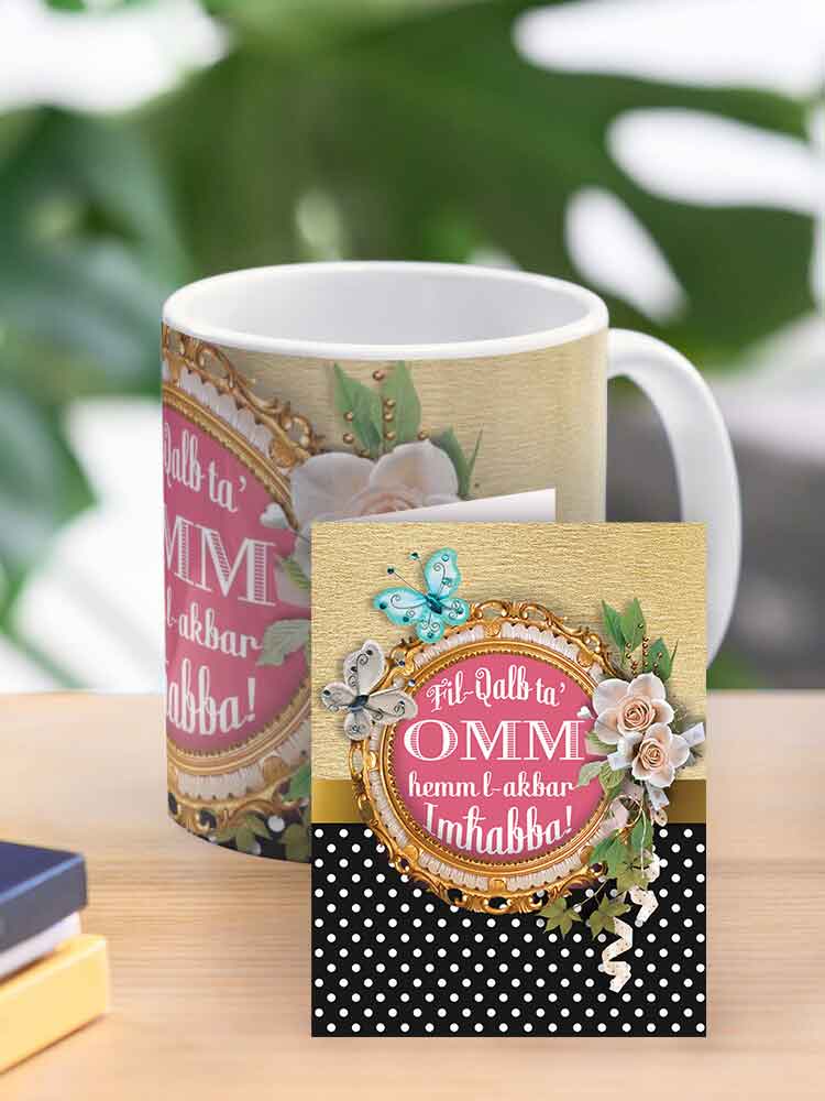 Mug għall-Omm bil-kliem 'Fil-Qalb ta' Omm'
