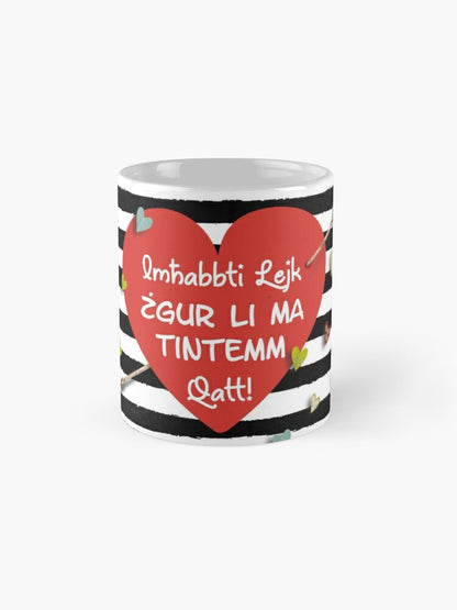 Mug għall-maħbubin bil-qalb u rigi suwed
