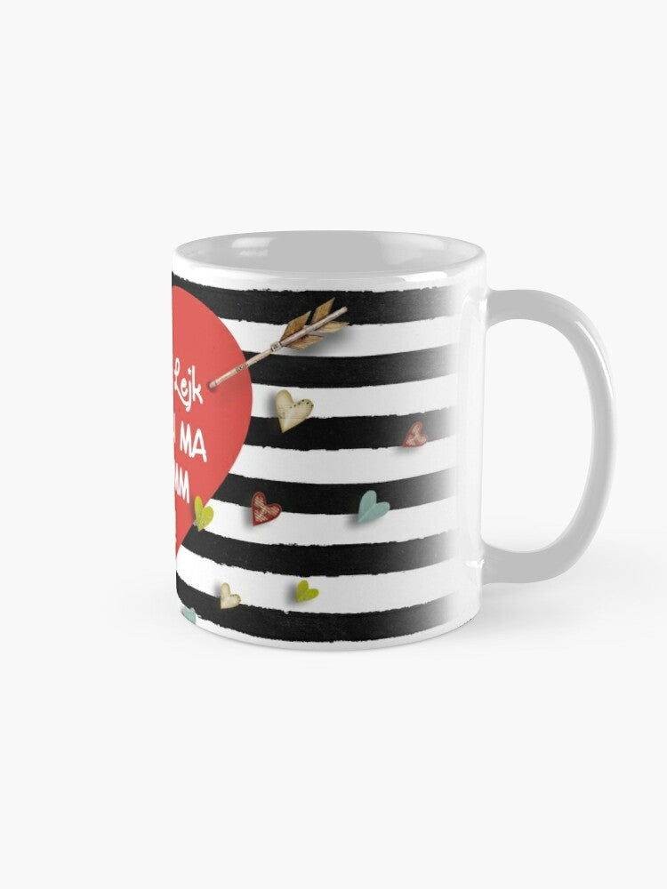 Mug għall-maħbubin bil-qalb u rigi suwed