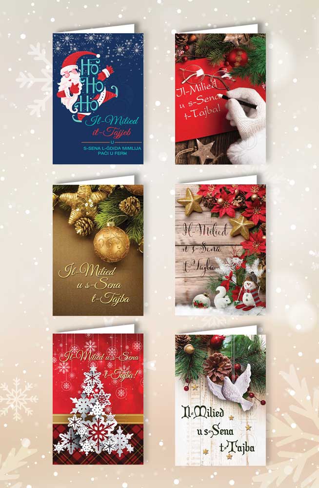 Pack of 6 Christmas Cards (Open)