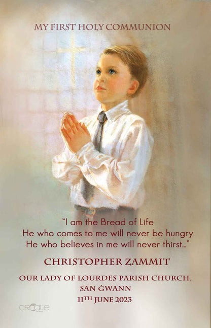 Holy Communion Commemorative Card (Santi) Design 5