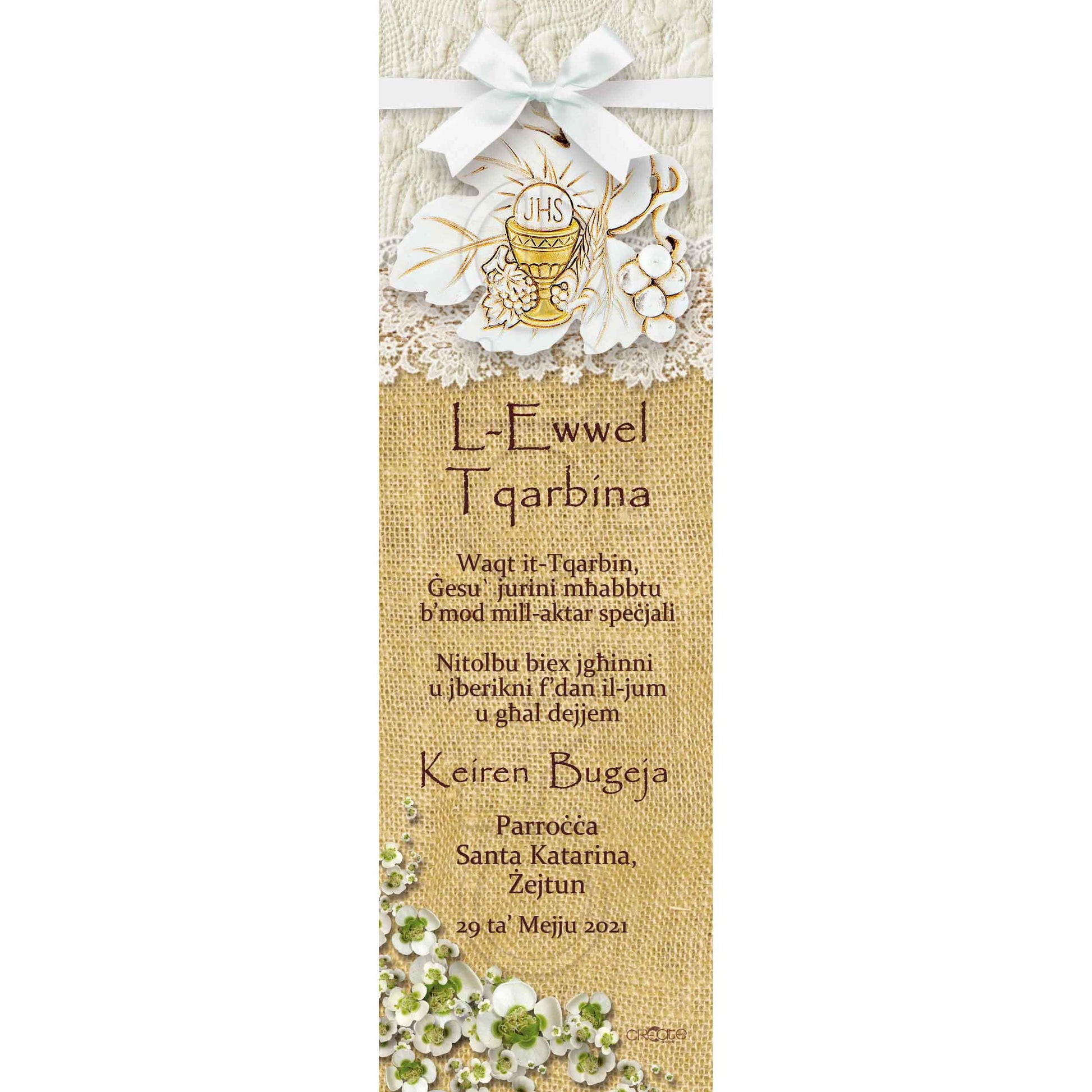 holy-communion-bookmark-with-the-symbols-of-the-eucharist-on-a-burlap-create-designs-malta for Free Printable First Holy Communion Bookmark Holy Communion Bookmark with the symbols of the Eucharist on a burlap – Create Designs Malta for Free Printable First Holy Communion Bookmark
