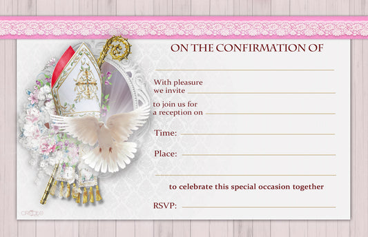 Holy Confirmation Invites Design 15 (Open)