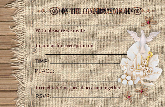 Holy Confirmation Invites Design 19 (Open)