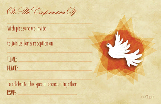 Holy Confirmation Invites Design 20 (Open)