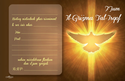 Holy Confirmation Invites Design 2 (Open)