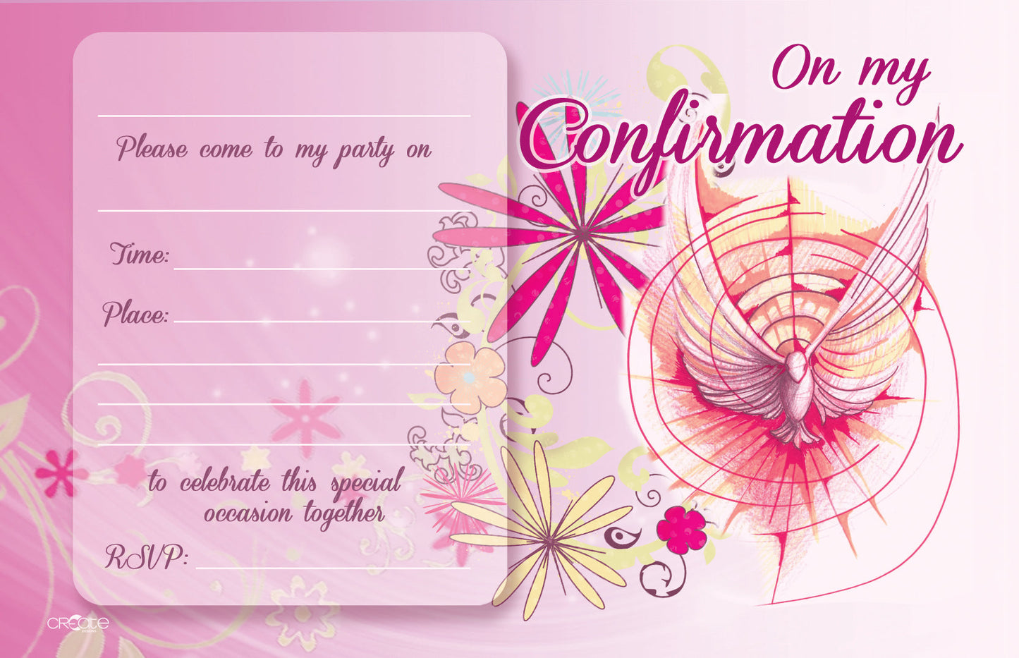 Holy Confirmation Invites Design 3 (Open)