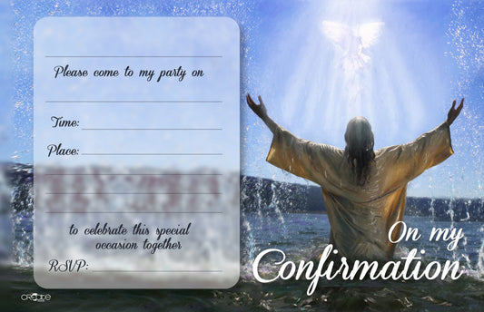 Holy Confirmation Invites Design 6 (Open)