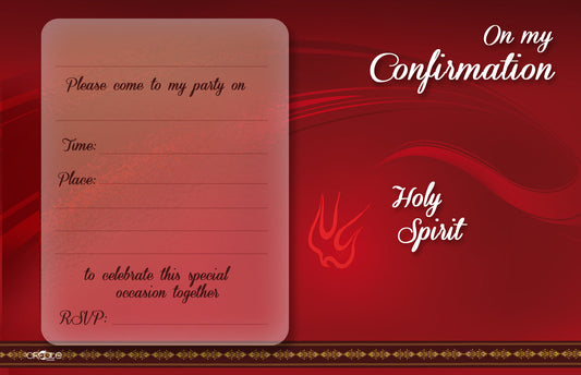Holy Confirmation Invites Design 7 (Open)