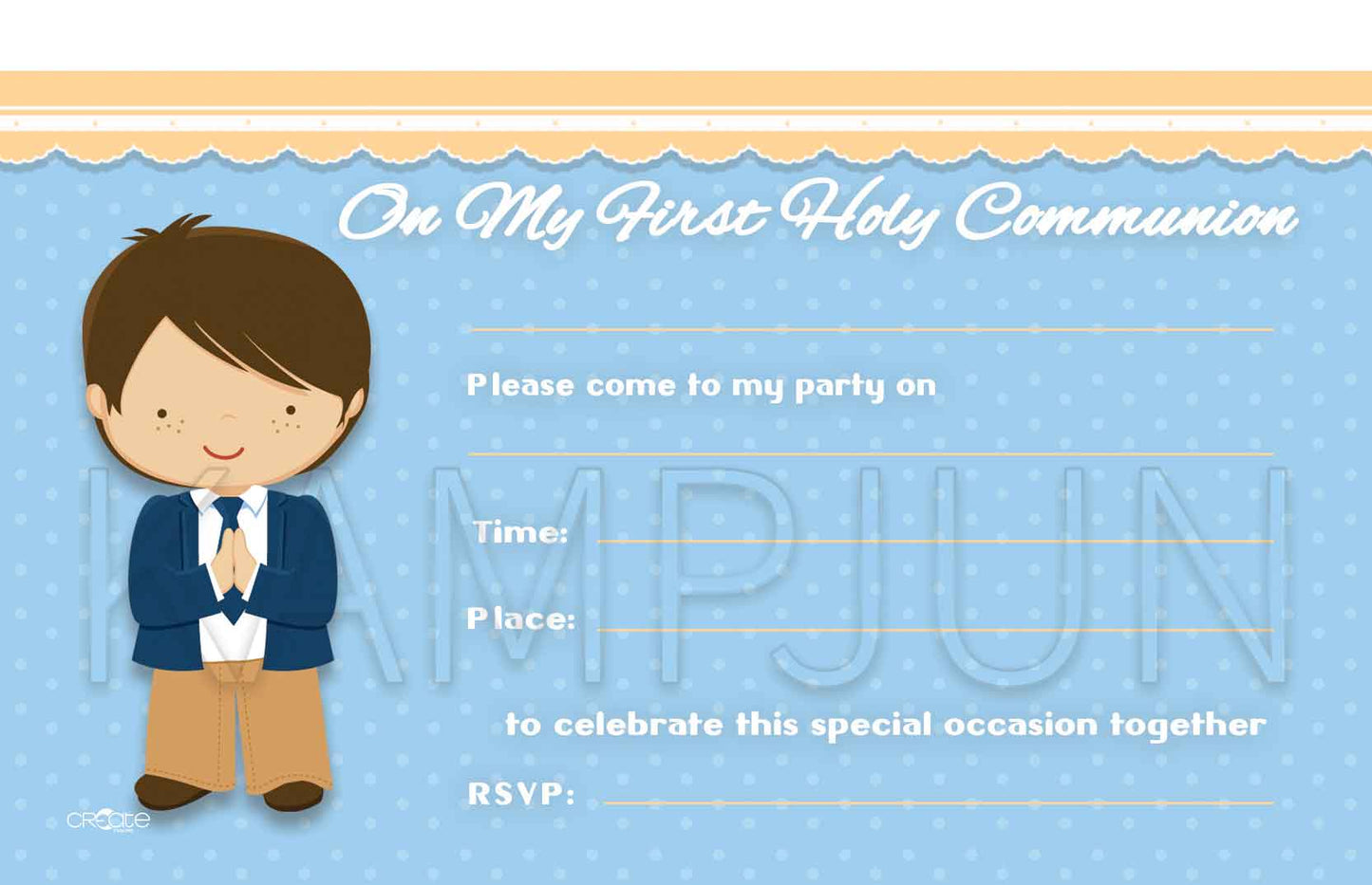 Holy Communion Invites Design 9