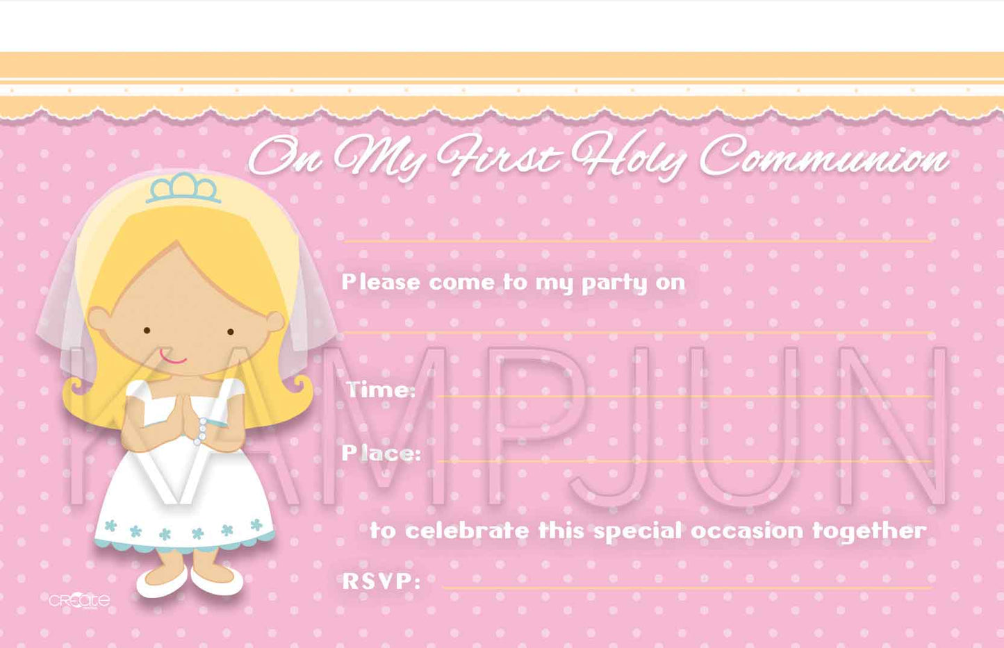 Holy Communion Invites Design 9