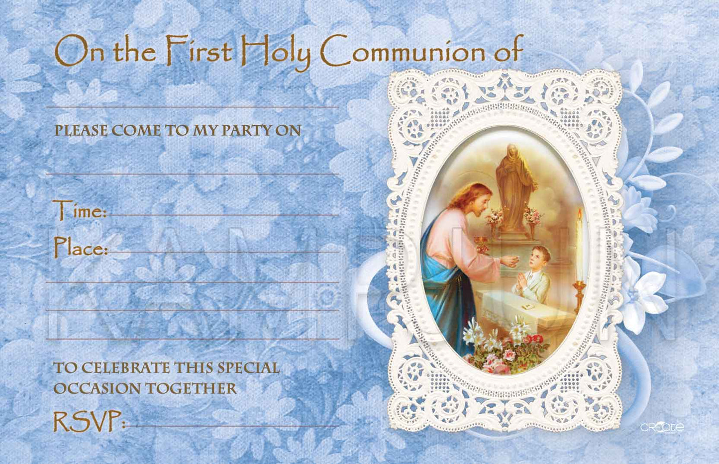 Holy Communion Invites - Design 1